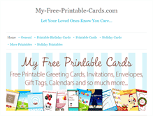 Tablet Screenshot of my-free-printable-cards.com